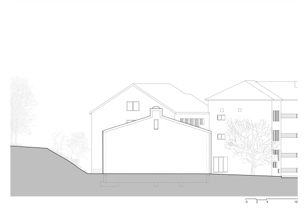 Ansicht Nord Sporthalle