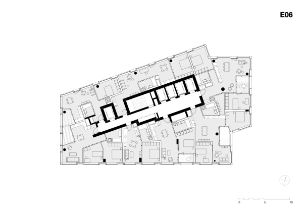 Grundriss 6. Obergeschoss