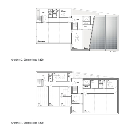 1. Preis: eisfeld engel Architekten (Hamburg), Grundrisse OGs