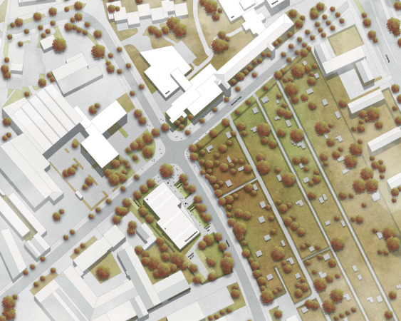 1. Preis: eisfeld engel Architekten (Hamburg), Lageplan