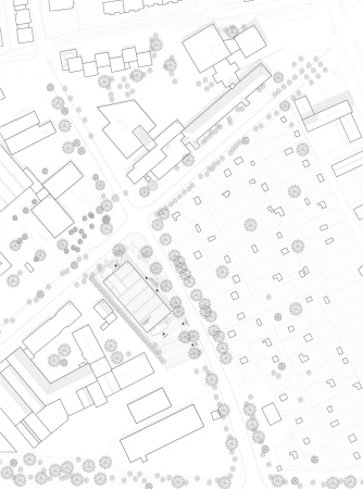 Anerkennung: ARGE SERO Architekten, Kollektiv B (beide Leipzig) und Architekt Maurice Fiedler (Erfurt), Lageplan