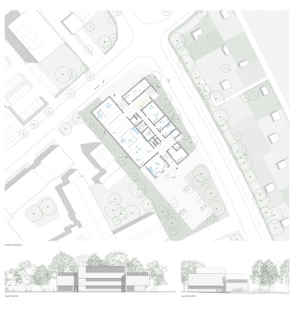 3. Preis: AWB Architekten (Dresden), Grundriss EG