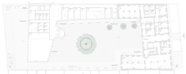 ein 3. Preis: Backes Zarali (Basel). Erdgeschoss Grundriss