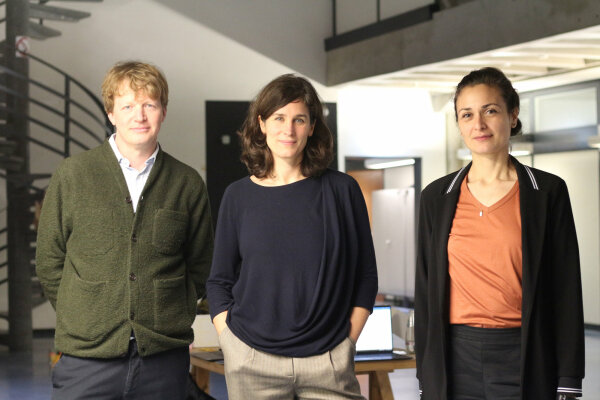 Die Jury von links nach rechts: Matthias Ballestrem, Margit Sichrovsky und Sorana Radulescu