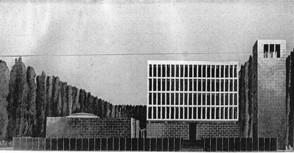 Alfredo Leonati (GUF Bologna): Entwurf fr eine Kirche in Italienisch-Ostafrika (AOI), Littoriali della cultura e dellarte 1937, 8. Platz