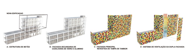 Konzeptskizze Fassade und Ventilation