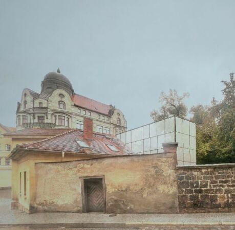 Ein 2. Preis: Bewerbendengemeinschaft Helga Blocksdorf Architektur und Brenne Architekten (beide Berlin), erste Ideenskizze