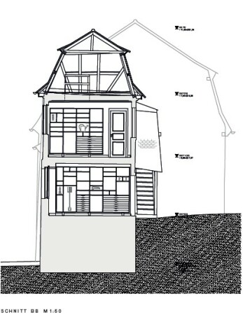 Ein 2. Preis: Bewerbendengemeinschaft Helga Blocksdorf Architektur und Brenne Architekten (beide Berlin), Schnitt BB