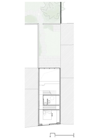 Grundriss, Stadthaus in der Baulcke, 1. Obergeschoss