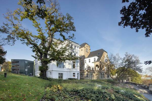 Blick auf das Ensemble