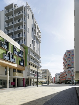 Mischnutzung im Wiener Sonnwendviertel von heri+salli