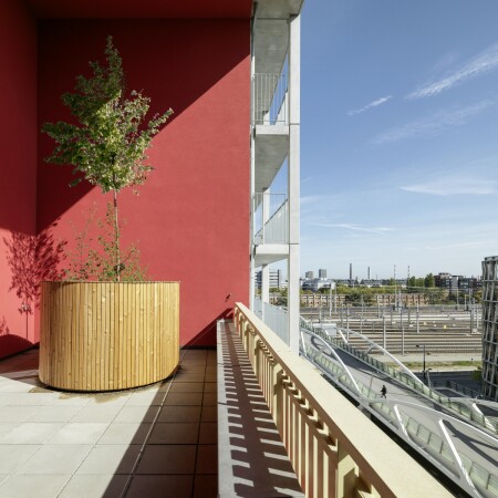 Mischnutzung im Wiener Sonnwendviertel von heri+salli