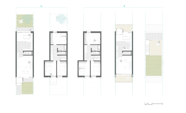 Maisonette-Wohnungen Block Typ 2