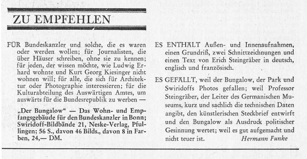 Reproduktion aus „Die Zeit“, Nr. 16, 21. April 1967, mit freundlicher Genehmigung.