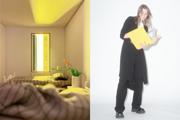 Es geht um die Widersprche, die das heute das private Heim prgen. Im Bild: Bed Sheets vs. Spreadsheets.