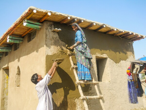 Yasmeen Laris Zero-Carbon-Architektur: flutresistente Huser in Selbstbauweise in Sindh, Pakistan, seit 2010