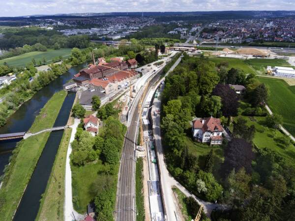 Bestand: Blick von Sden auf die Neckarspinnerei