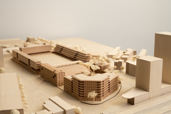 1. Preis: gmp � Architekten von Gerkan, Marg und Partner (Hamburg) mit WES LandschaftsArchitektur (Hamburg), Modellfoto