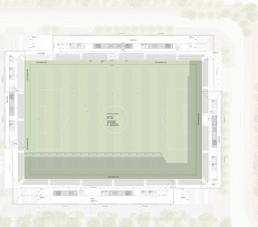 2. Preis: agn Leusmann (Hamburg) mit RMP Stephan Lenzen Landschaftsarchitekten (Bonn), Grundriss 2. Obergeschoss