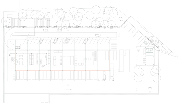 2. Platz �Punkt und Linie� von Studio Hammer aus Basel, Grundriss.