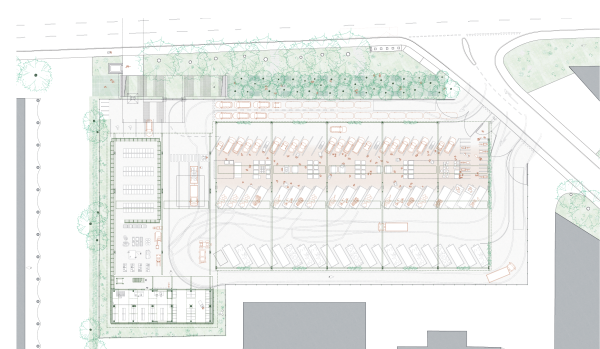 1. Platz �Hallo, wir sind's wieder� von Graber Pulver Architekten aus Z�rich, Grundriss EG.