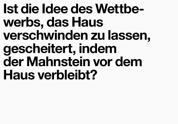 Wiener Debatte zum Wettbewerb in Braunau