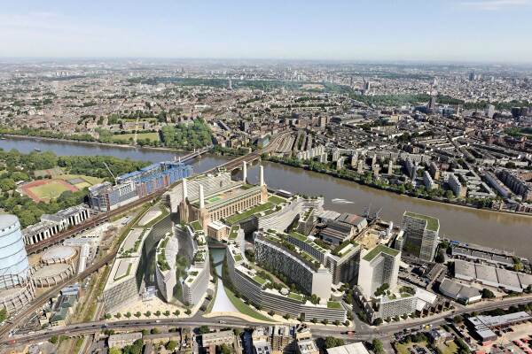 Masterplan fr die Battersea Power Station in London (2010)