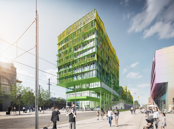 Knerer und Lang Architekten planen Mobilittshub in Dresden