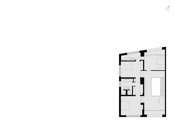 Townhouse Grundriss 1. Obergeschoss