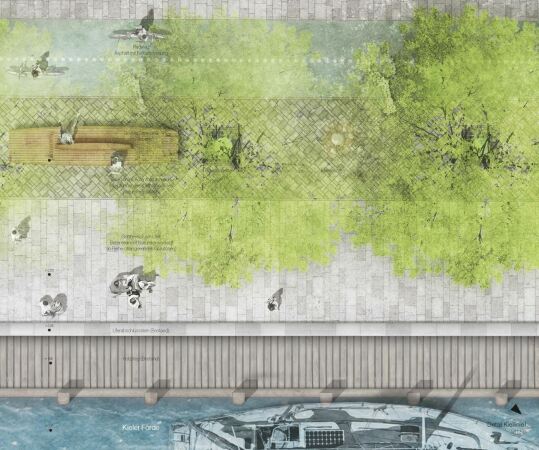 3. Preis: Greenbox Landschaftsarchitekten (Kln) mit RHA Reicher Haase Assoziierte (Dortmund), Detail Material