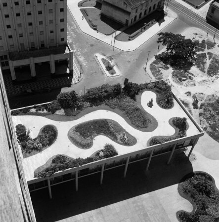 Roberto Burle Marx, Dachgarten des Gustavo-Capanema-Gebudes, Sitz des Ministeriums fr Bildung und Gesundheit, Rio de Janeiro, ca. 1955