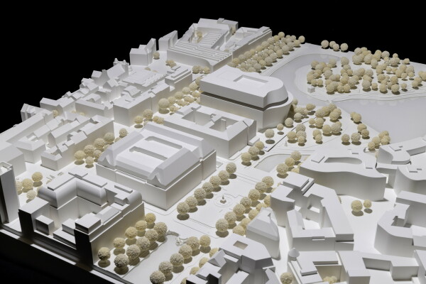 Entwurf fr den Standort Heinrich-Heine-Allee von Henning Larsen Architects mit Meyer Architekten (Dsseldorf)