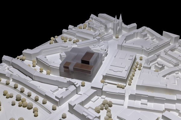 Entwurf fr den Standort Am Wehrhahn von gmp mit POLA Landschaftsarchitekten (beide Berlin)