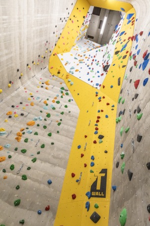 Kletterhalle in einem der ehemaligen Silos