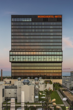 Siloaufstockung im M�nchner Werksviertel von Steidle Architekten