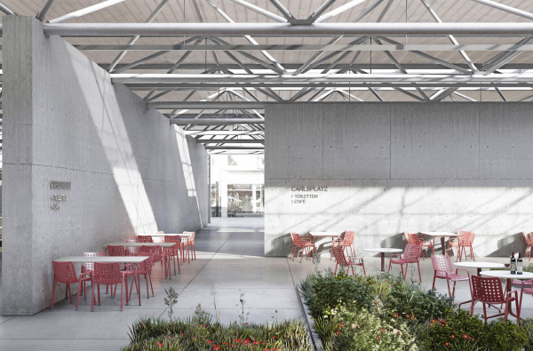 Carlsplatz - Dach - Hybrid - Markt von Luiz Seitz und Marvin Simons