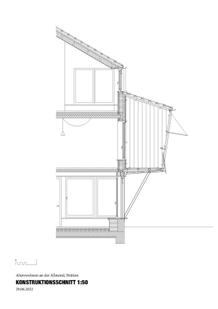 Schnitt Konstruktionsdetail