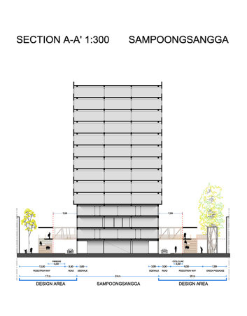 Schnitt durch den Abschnitt Sampoongsangga