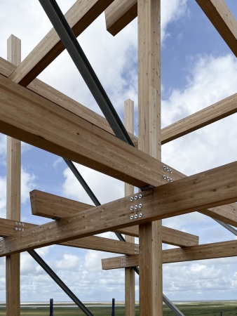 Baustellenbesuch bei Holzer Kobler Architekturen in Sankt Peter-Ording