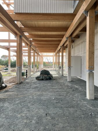 Baustellenbesuch bei Holzer Kobler Architekturen in Sankt Peter-Ording