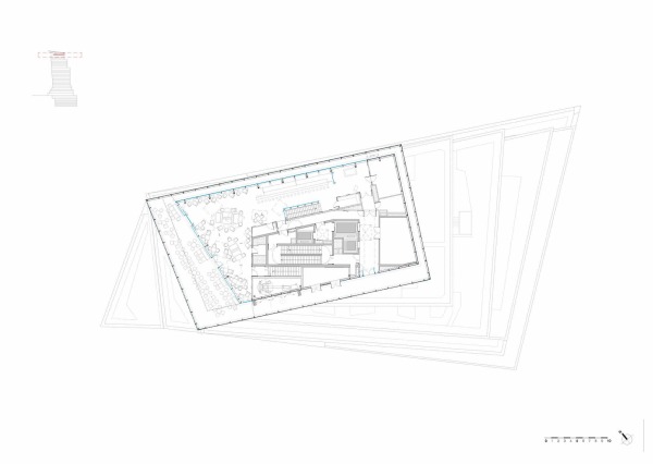 Grundriss Dachgeschoss mit Sky Bar, Duo-2