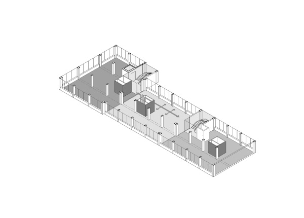 Isometrische Darstellung einer Broaufteilung