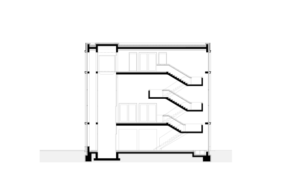 Querschnitt Treppenhaus
