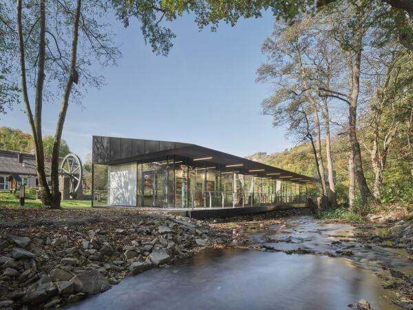 Anerkennung: Eingangsgebude fr das Freilichtmuseum Hagen von Schnoklake Betz Dmer Architekten (Mnster)