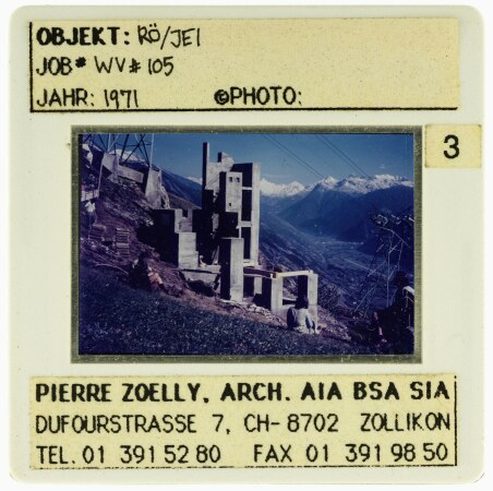 Pierre Zoelly, Haus Rthlisberger in Jeizinen, 1971