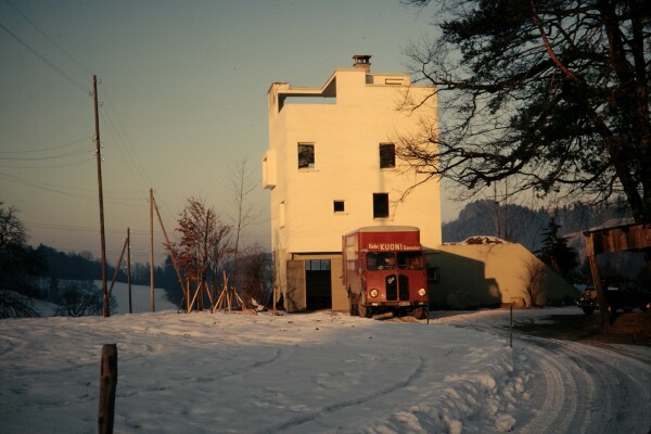 Fritz Schwarz und Hans Litz, Umbau des Kiessilos in Wald, 1964
