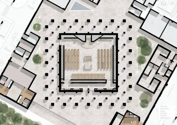 Grundriss Synagoge