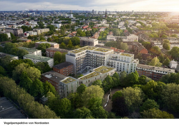 Kategorie Intelligente Nachverdichtung, 2. Platz: Wohnen + Studieren im Schanzenviertel, Hamburg. LRW Architekten und Stadtplaner Loosen, Rschoff + Winkler, Instone Real Estate Development, Wiggenhorn & van den Hvel