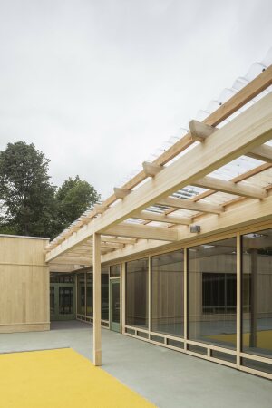 Hof am Ende des Neubaus