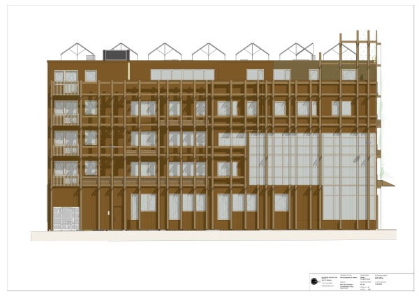 Fassade zur Strae (Sden)
